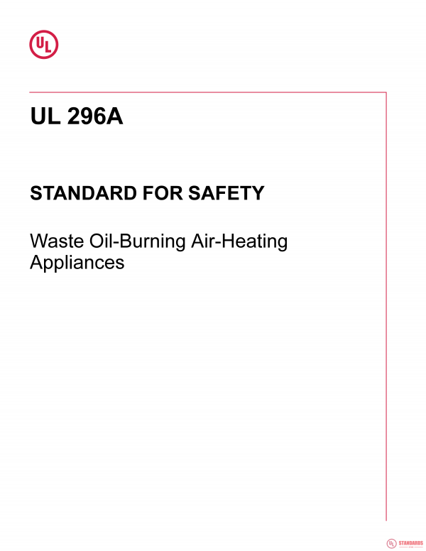 UL 296A PDF UL 296A PDF